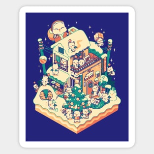 Winter House Magnet